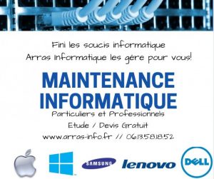 Maintenance Informatique particulier et professionnel par Arras Informatique